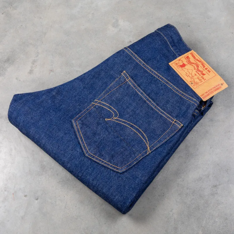 Studio D'Artisan FB-909 High Rise Tapered 14 Oz Denim One Wash made by Studio D'Artisan