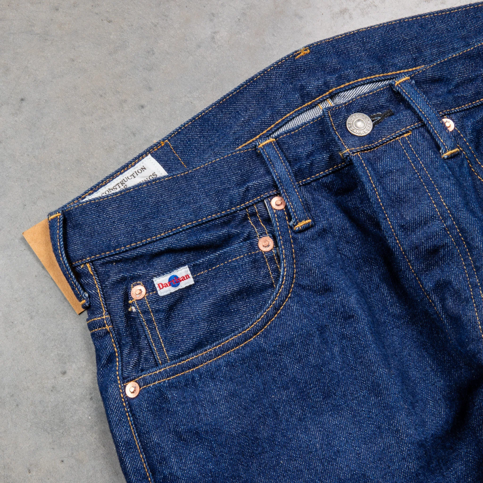 Studio D'Artisan FB-909 High Rise Tapered 14 Oz Denim One Wash sold by Frans Boone product image thumbnail 3