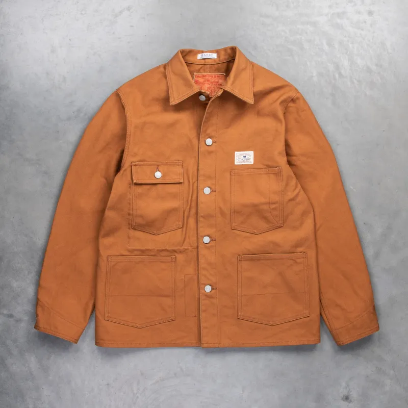 Studio D'Artisan Canvas Duck Jacket Brown made by Studio D'Artisan