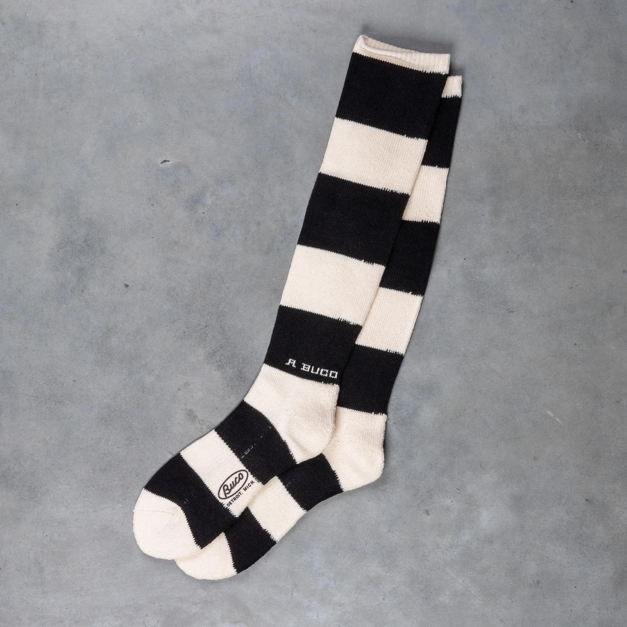 Buco Striped Action Socks White/Black sold by Frans Boone product image thumbnail 2