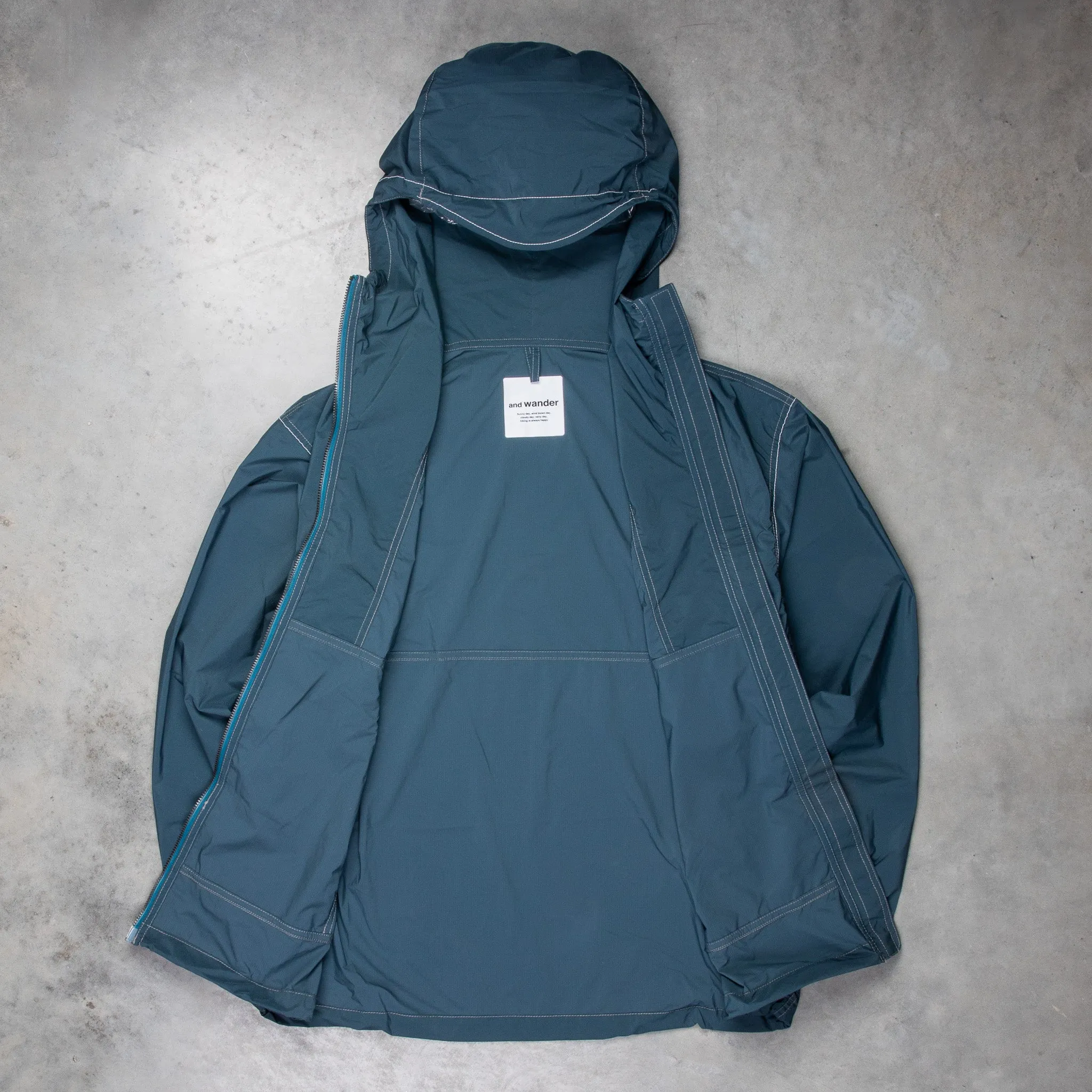 And Wander Pertex Wind Jacket Dark Blue sold by Frans Boone product image thumbnail 2