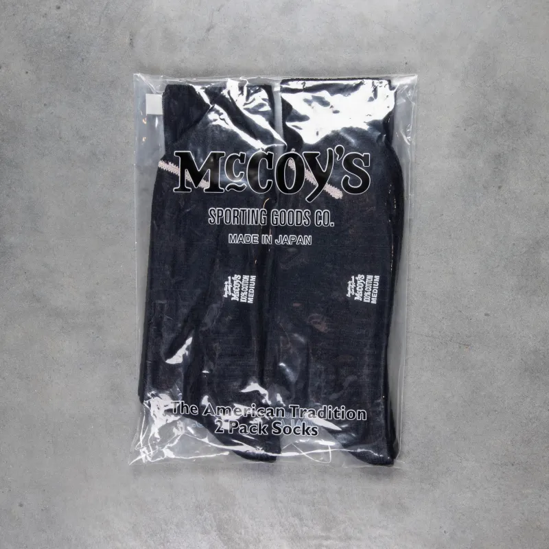 The Real McCoy's 2-Pack Socks Black made by The Real McCoy's