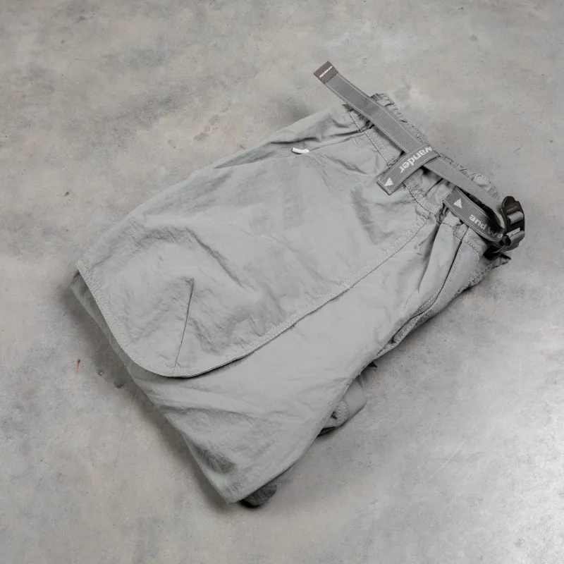 And Wander NY Taffeta 2-Way Pants Gray made by and WANDER