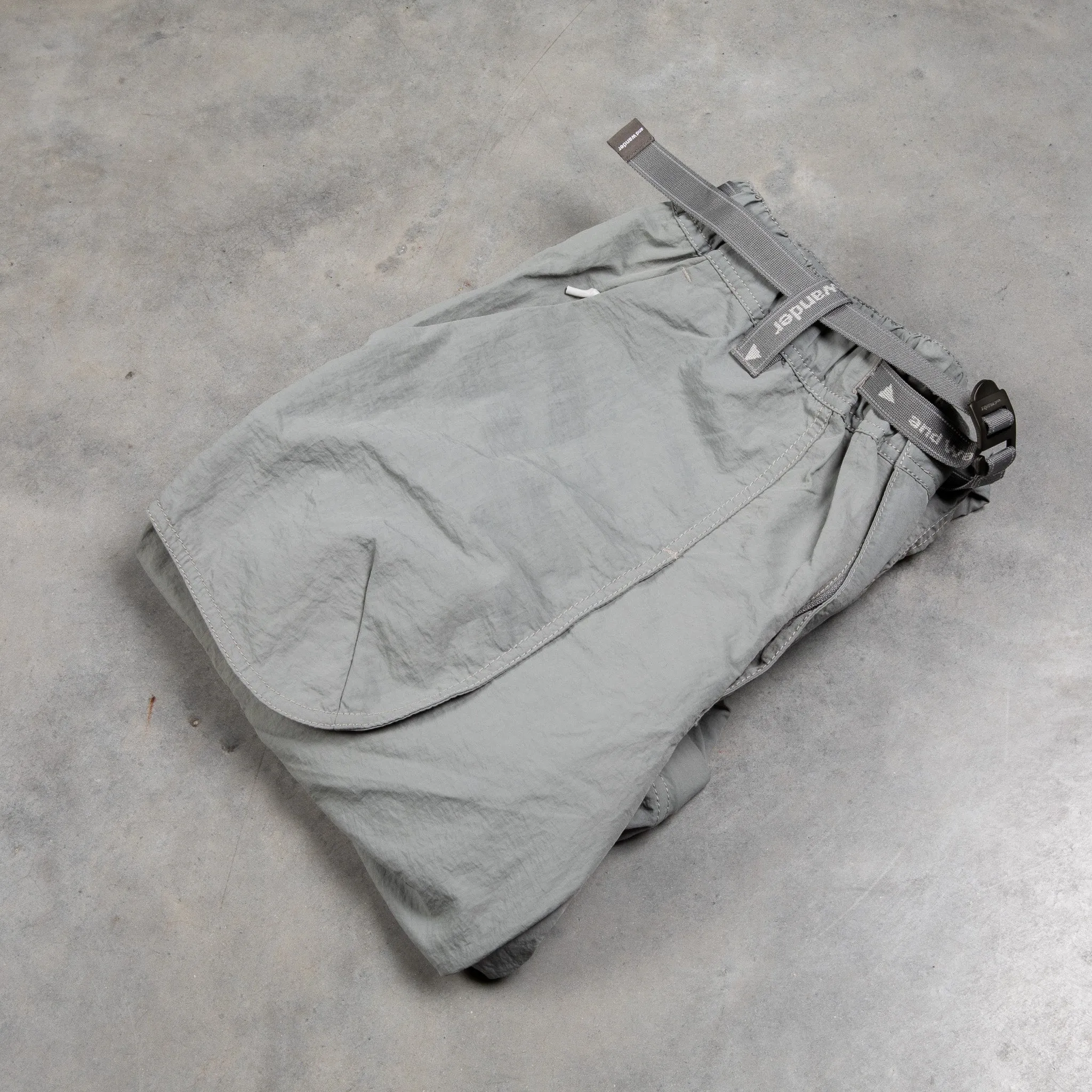 And Wander NY Taffeta 2-Way Pants Gray sold by Frans Boone