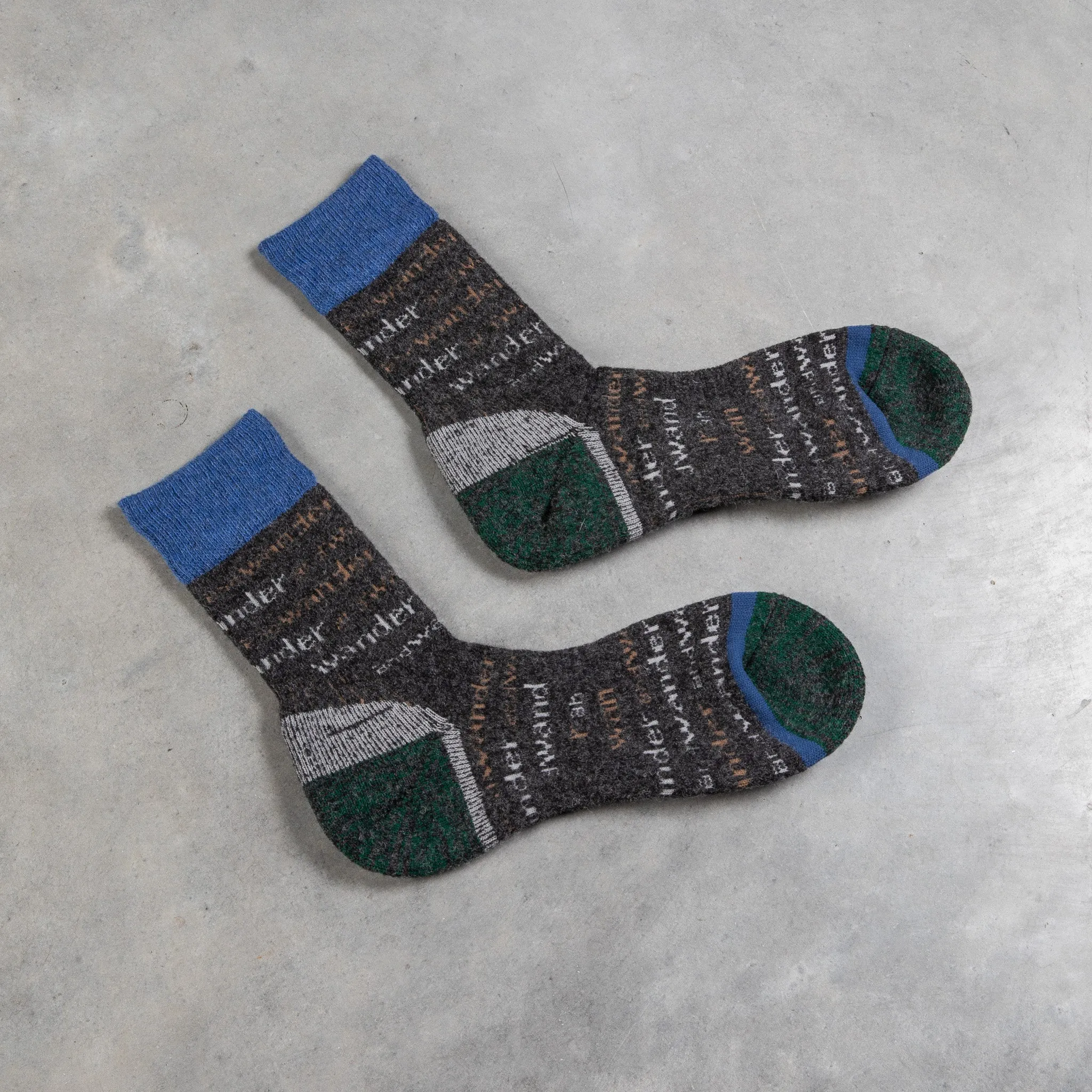 And Wander Wool Socks Charcoal sold by Frans Boone