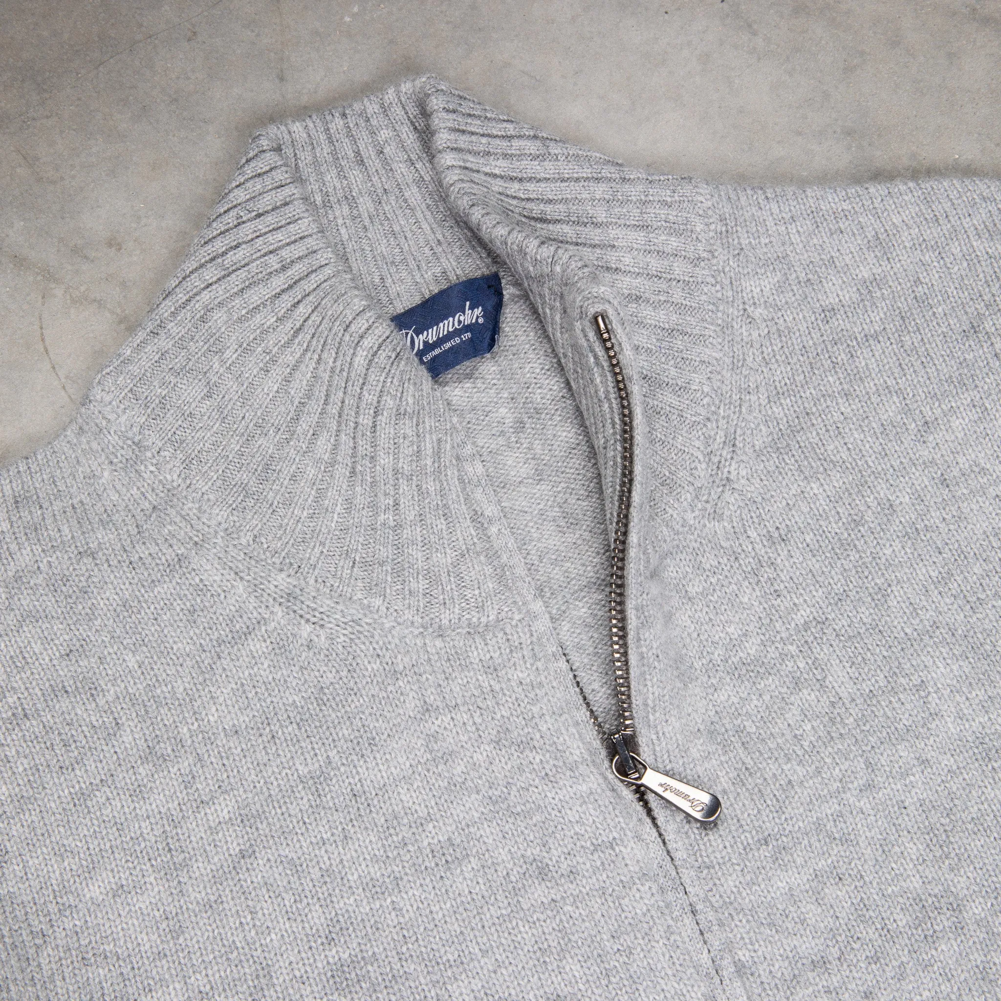 Drumohr Cashmere Lupo Full Zip Grigio Medio sold by Frans Boone product image thumbnail 5