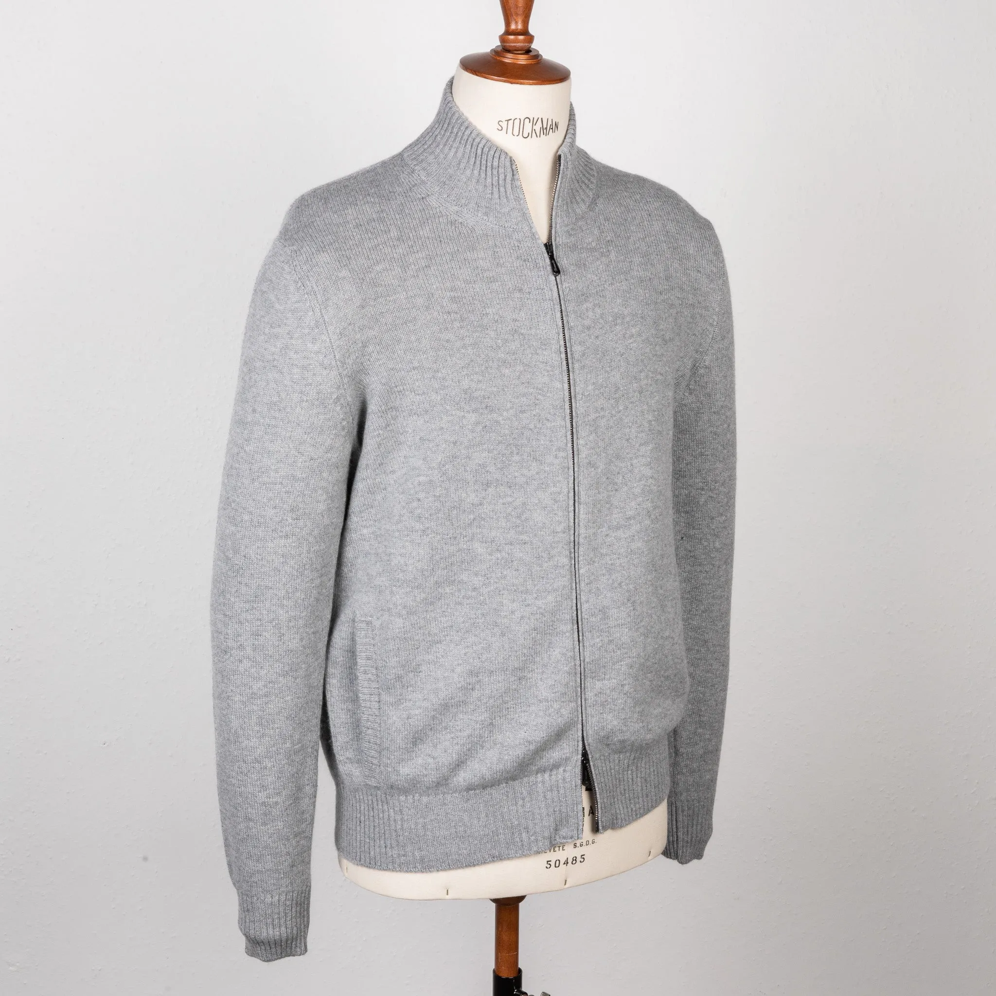Drumohr Cashmere Lupo Full Zip Grigio Medio sold by Frans Boone product image thumbnail 3