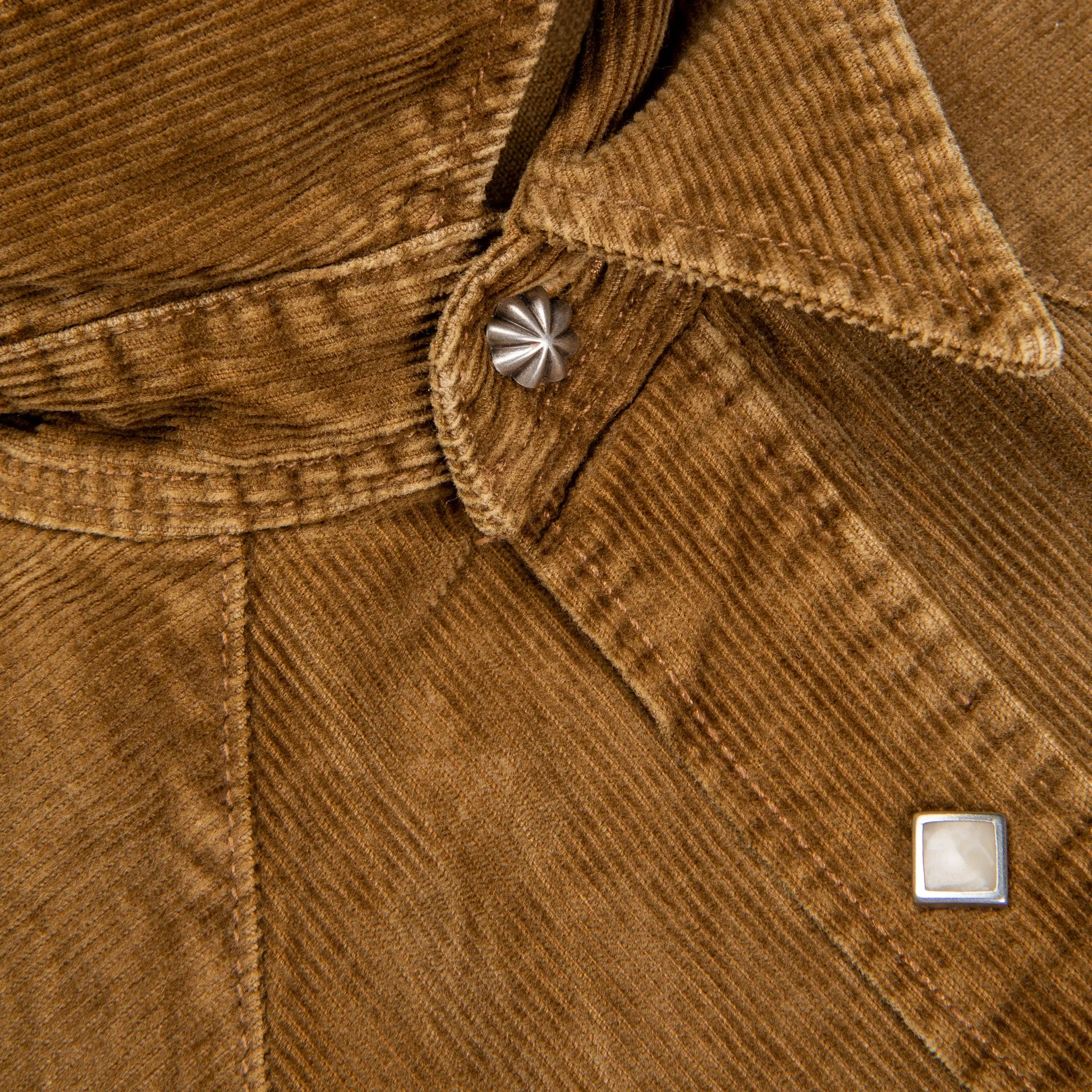 RRL Buffalo Western Corduroy Shirt Faded Tan sold by Frans Boone product image thumbnail 4