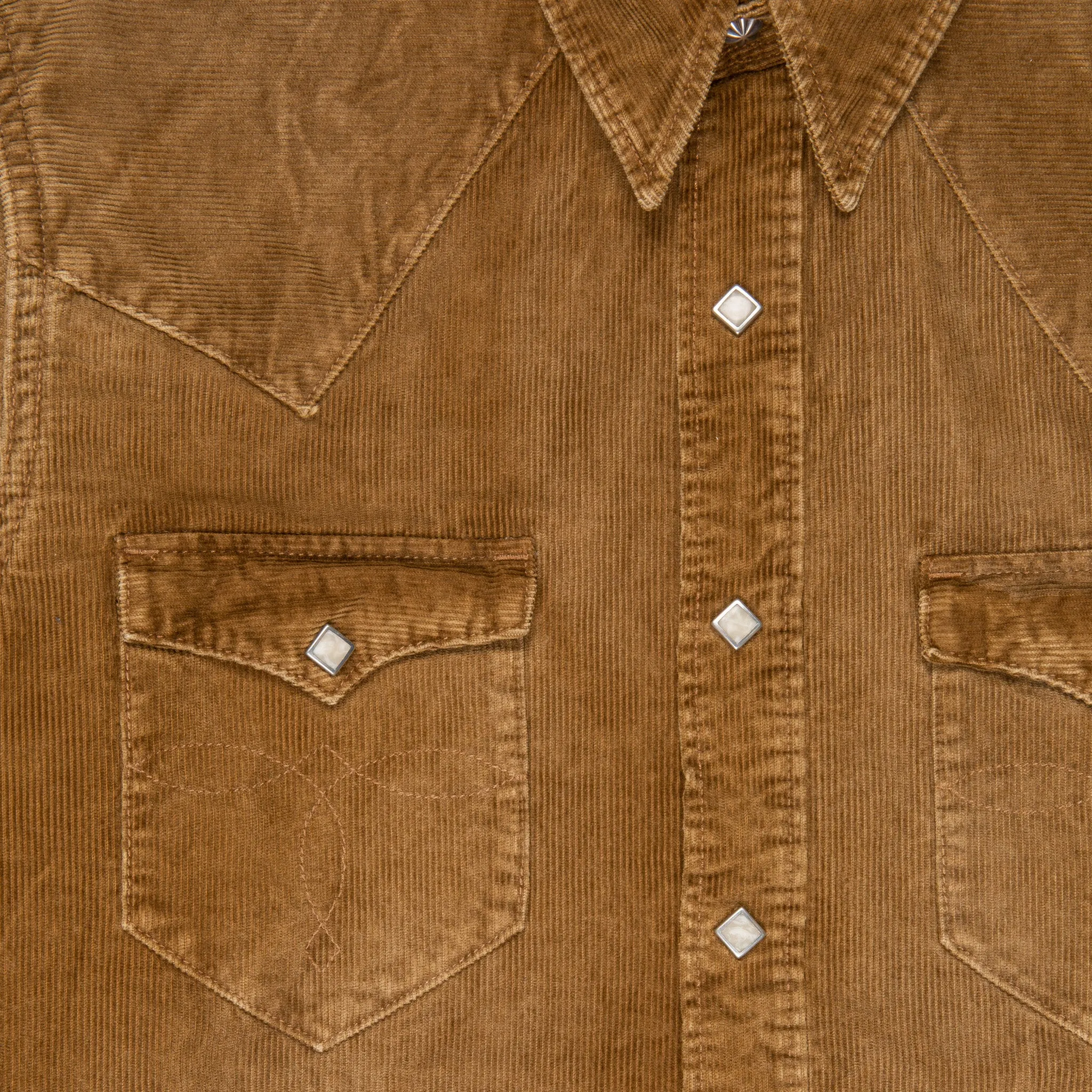 RRL Buffalo Western Corduroy Shirt Faded Tan sold by Frans Boone product image thumbnail 5