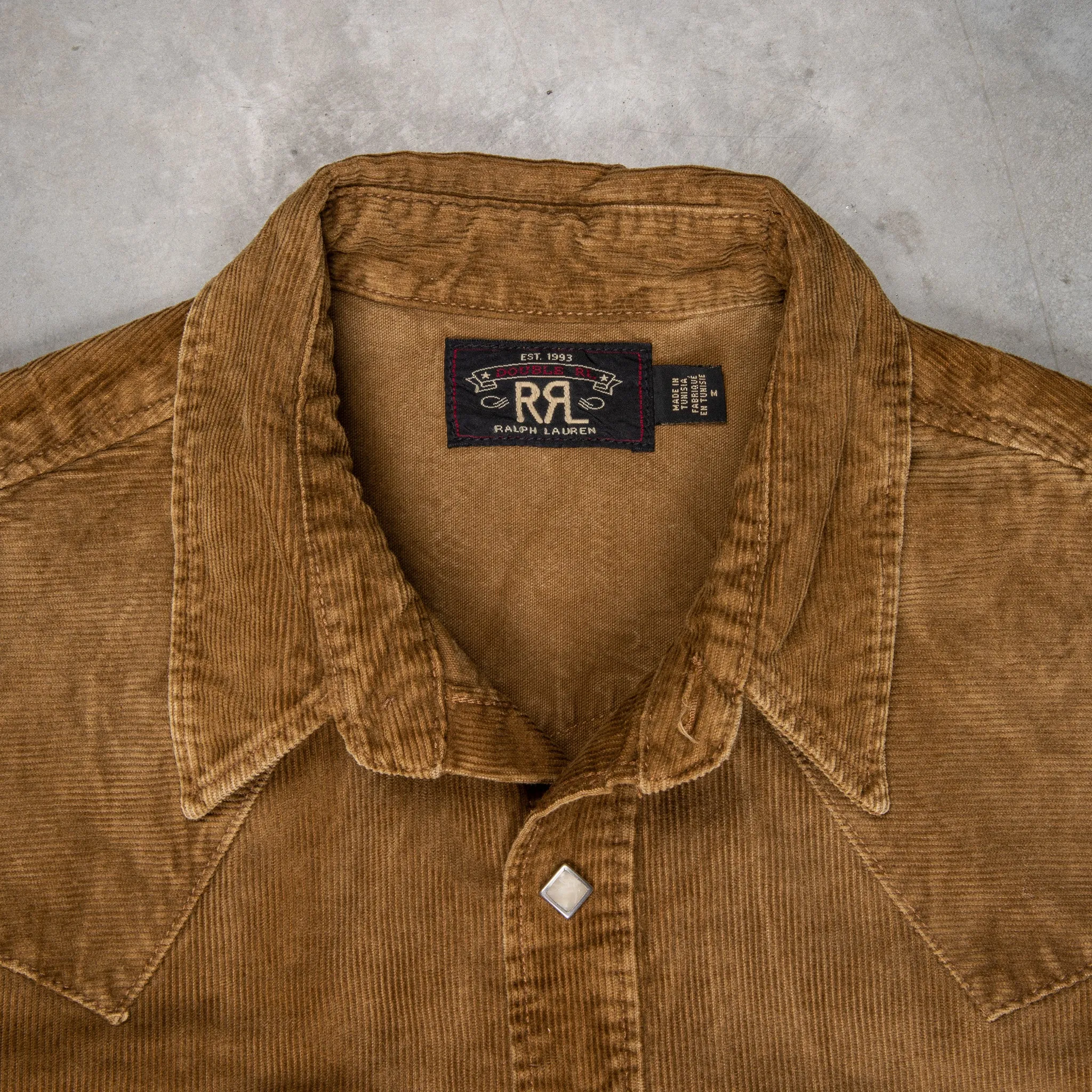 RRL Buffalo Western Corduroy Shirt Faded Tan sold by Frans Boone product image thumbnail 3