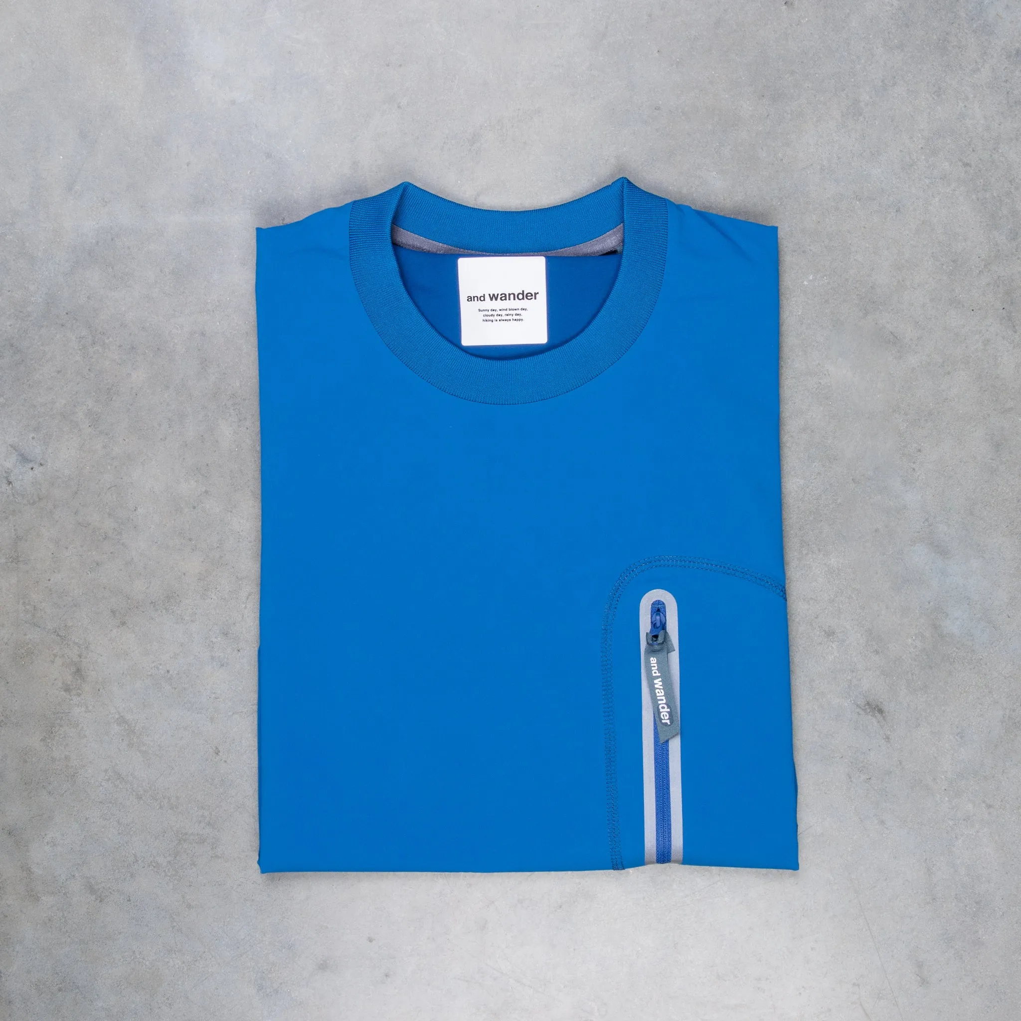 And Wander Cool Touch Pocket LS T Blue sold by Frans Boone
