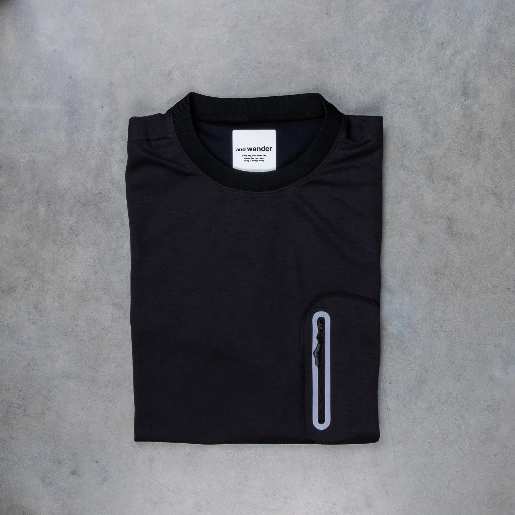 And Wander Seamless SS T Black sold by Frans Boone