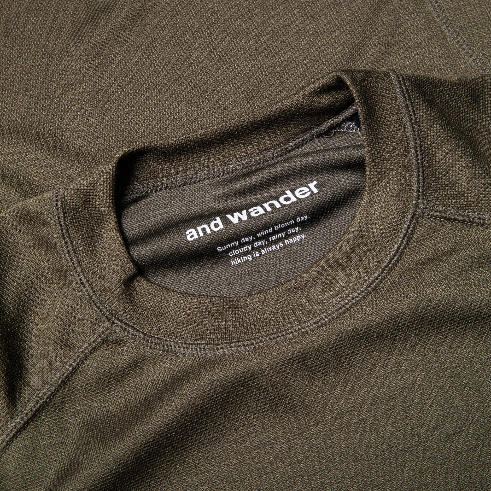 And Wander Power Dry Jersey Raglan LS T Khaki sold by Frans Boone product image thumbnail 2