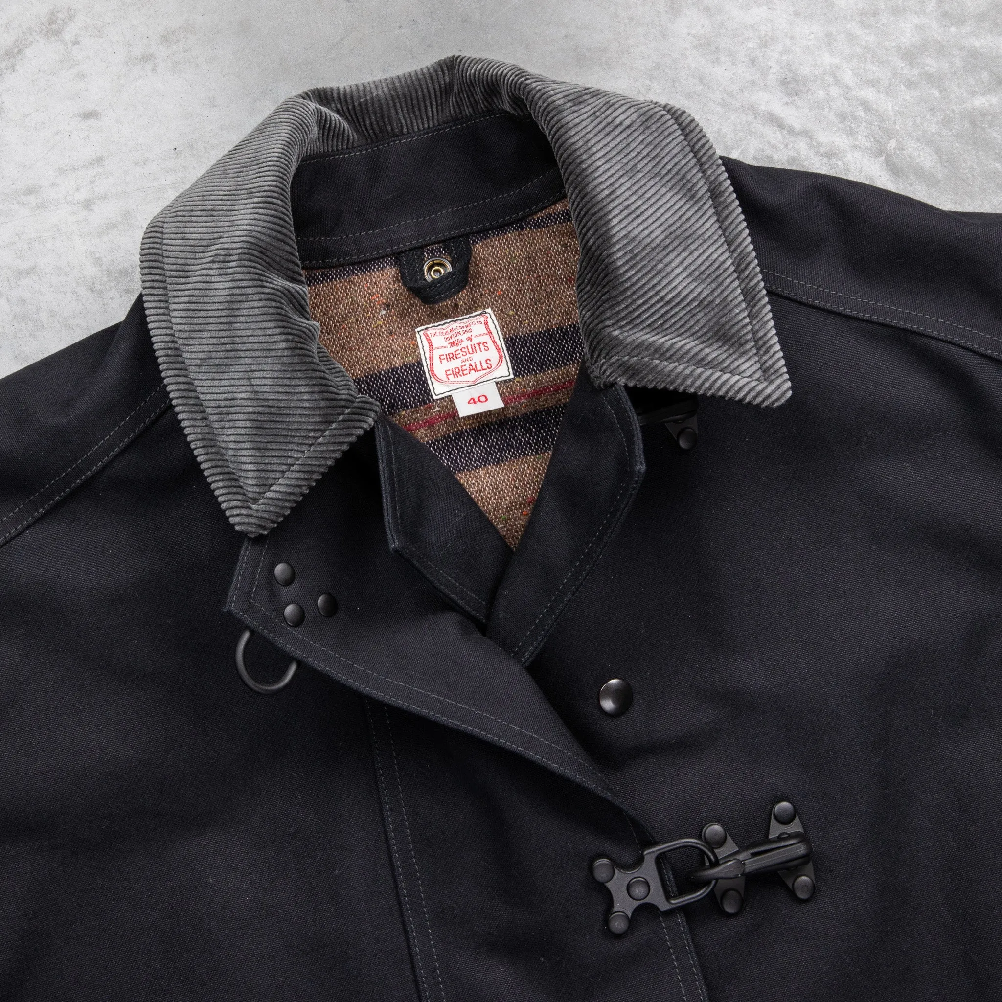 The Real McCoy's Fireman Coat Black sold by Frans Boone product image thumbnail 5