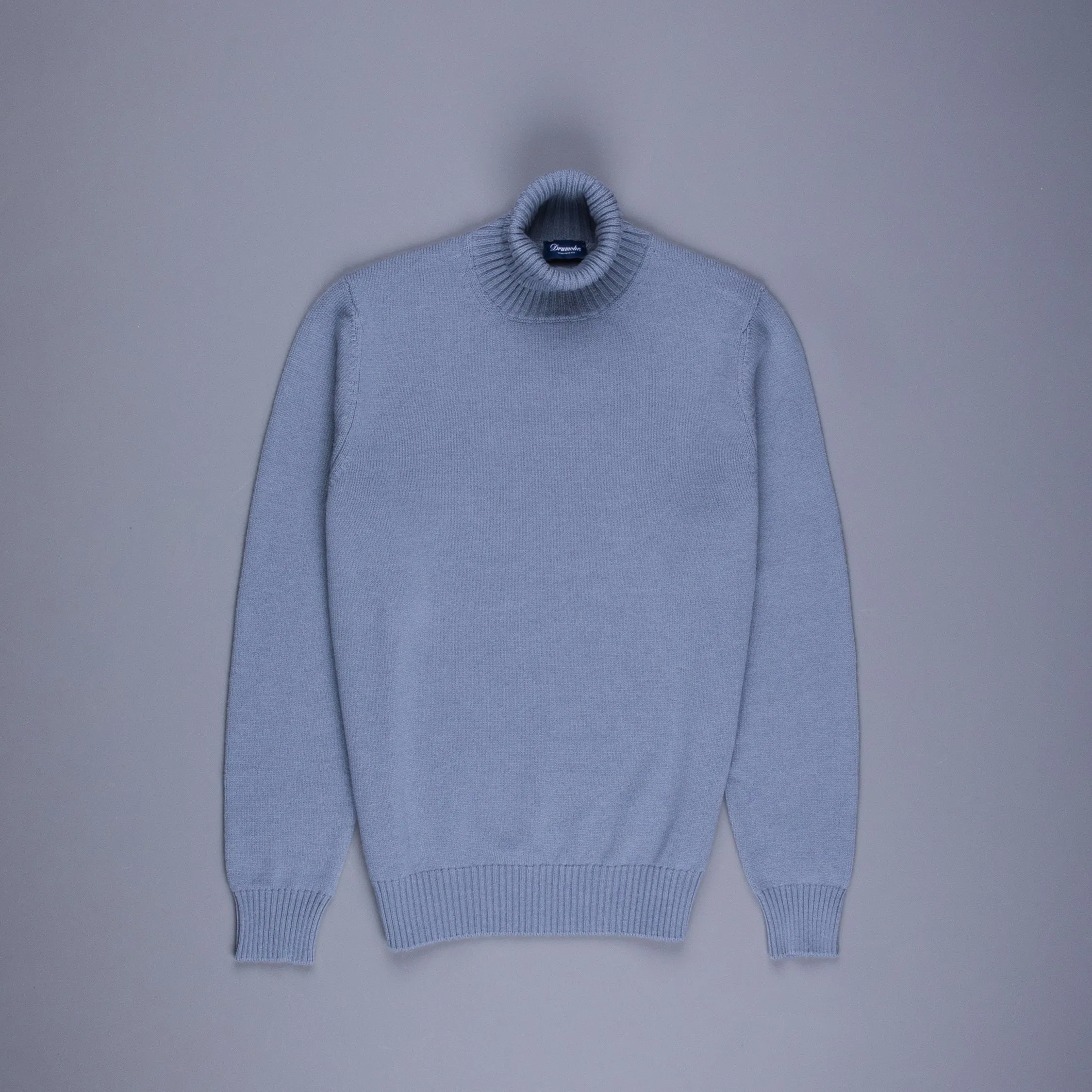 Drumohr Cashmere Dolcevita Turtleneck Blu Grigio sold by Frans Boone product image thumbnail 2