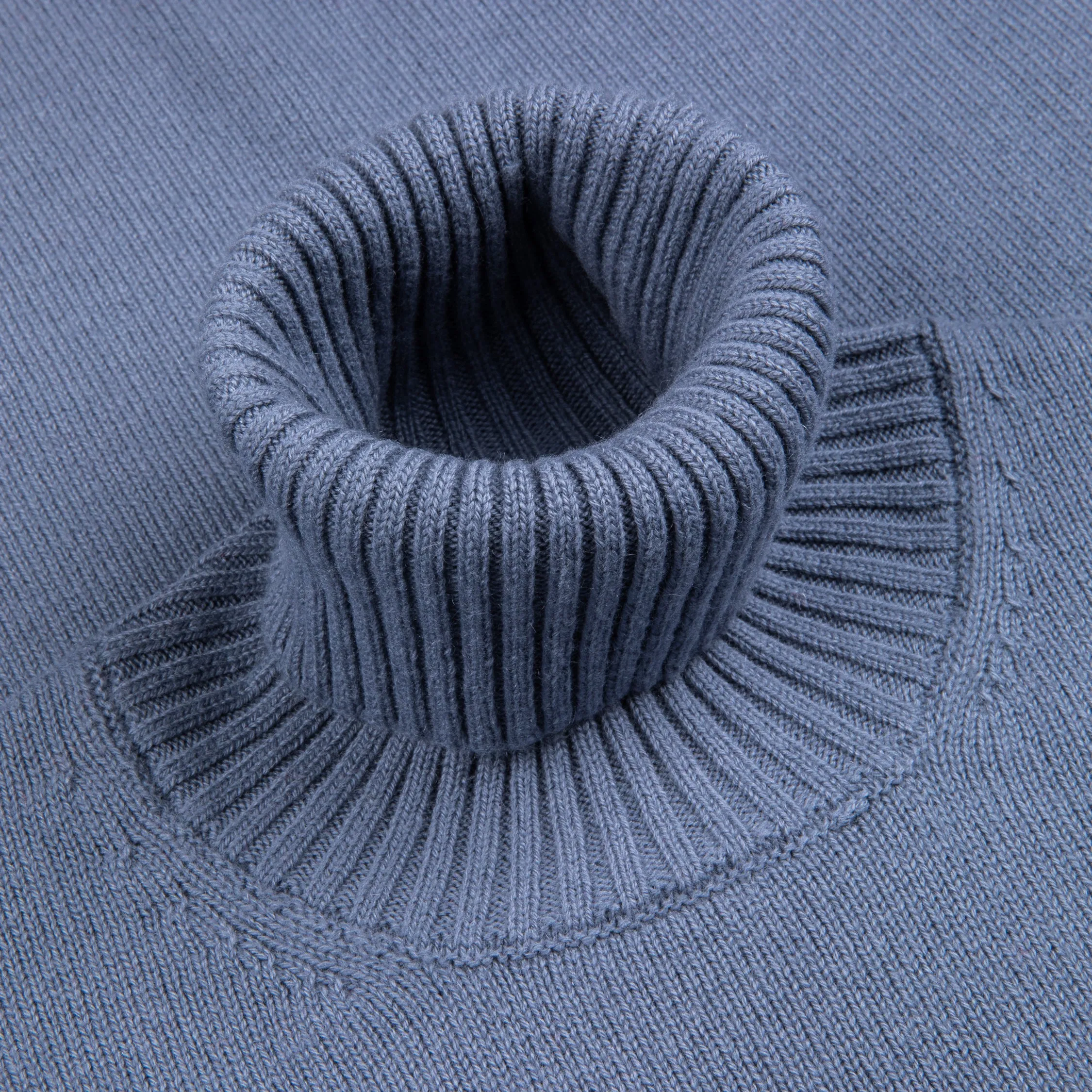 Drumohr Cashmere Dolcevita Turtleneck Blu Grigio sold by Frans Boone product image thumbnail 3
