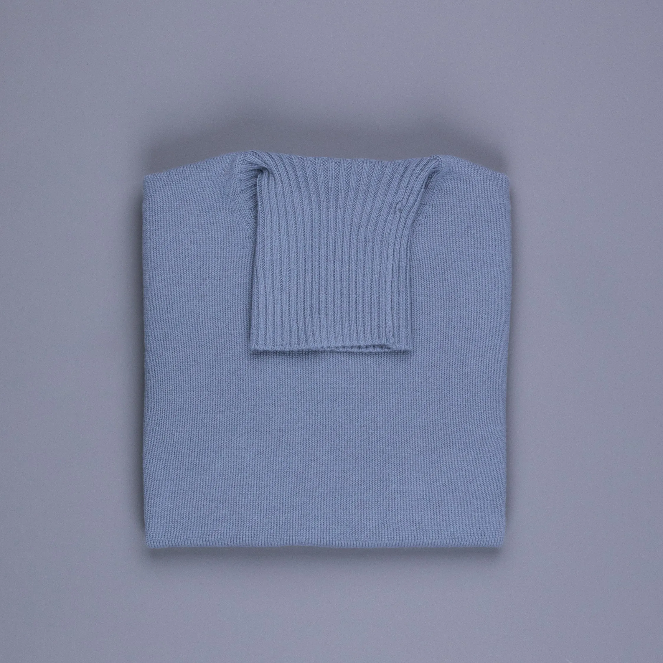 Drumohr Cashmere Dolcevita Turtleneck Blu Grigio sold by Frans Boone