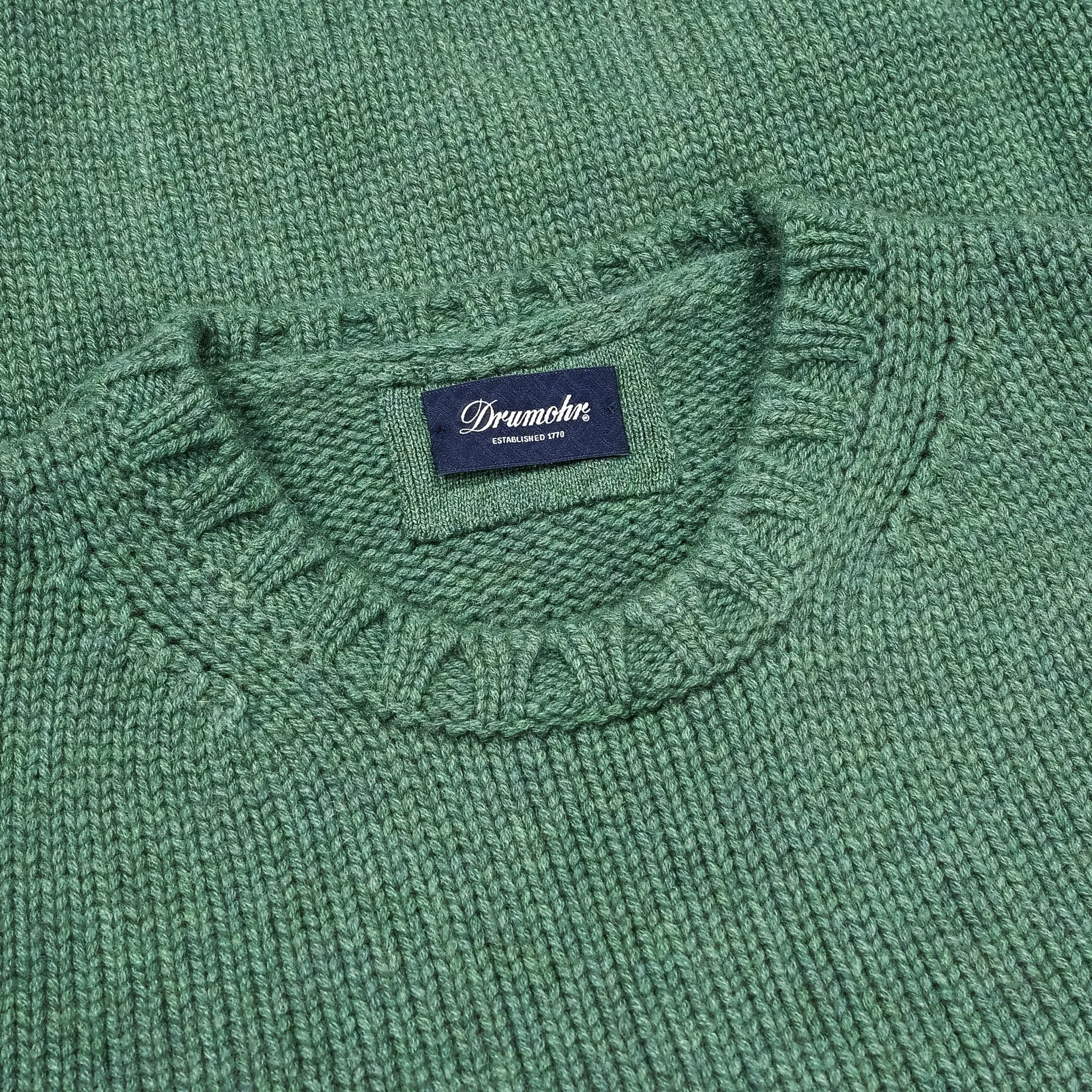 Drumohr Cashmere Tre Fili Girocollo Verde Salvia sold by Frans Boone product image thumbnail 3