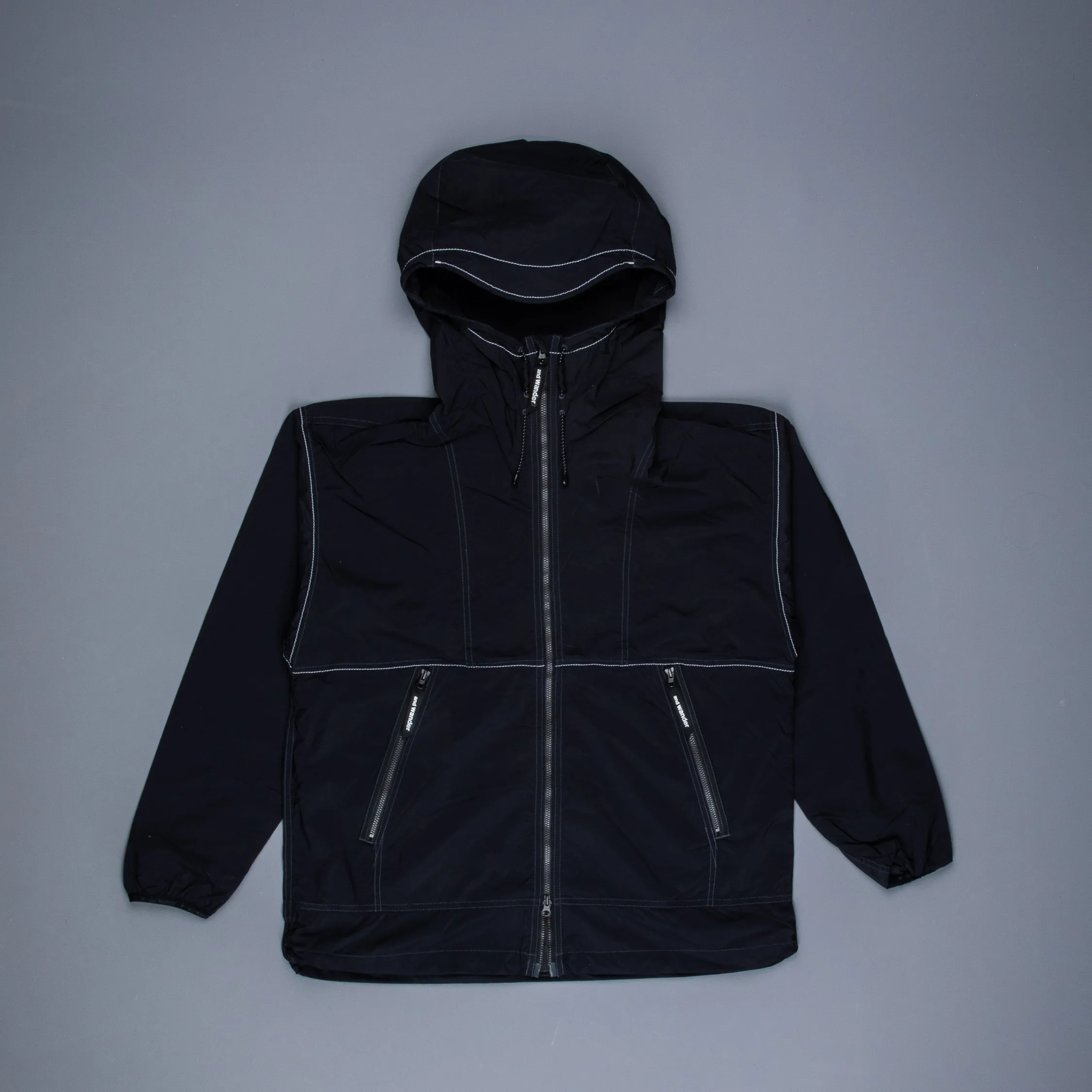 And Wander Pertex wind jacket black sold by Frans Boone