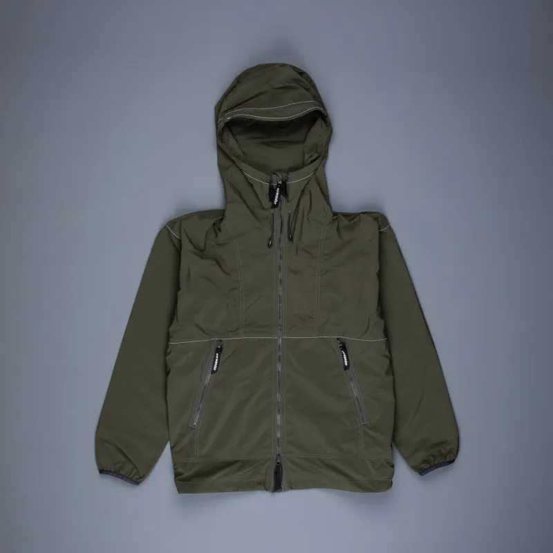 And Wander Pertex wind jacket khaki made by and WANDER