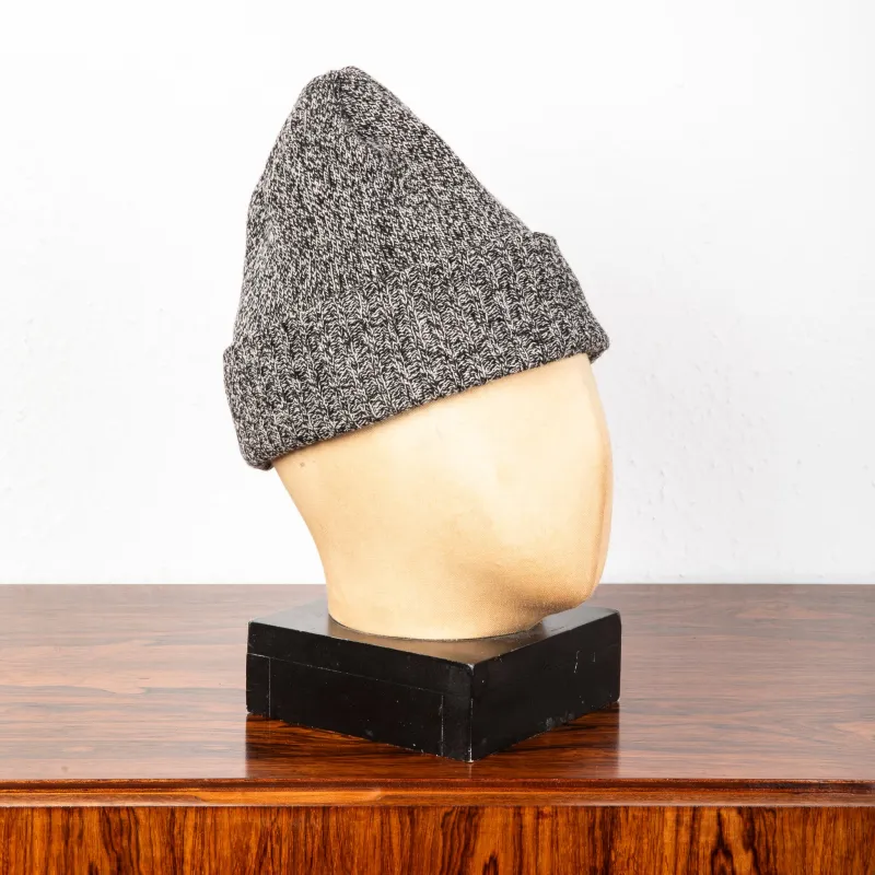 The Real McCoy's Wool logger Knit cap Gray made by The Real McCoy's