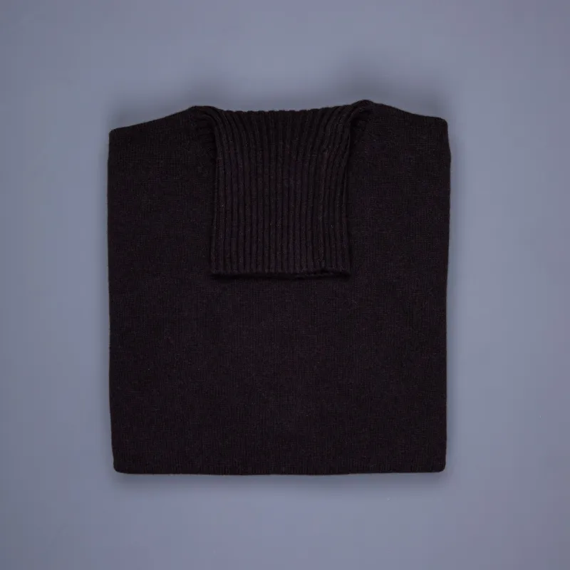 Drumohr Cashmere Dolcevita Turtleneck Marrone made by Drumohr