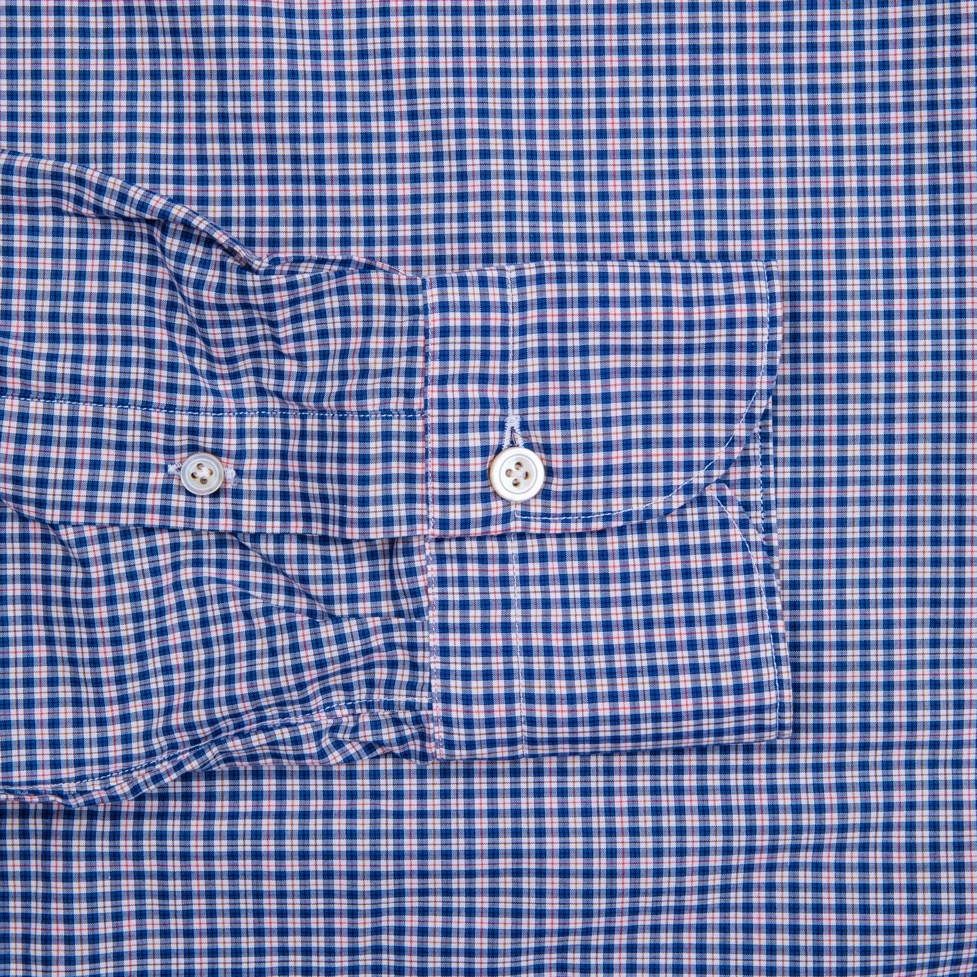 Finamore Gaeta Fit Collo Sergio Piccolo Quadretto Blu Rosso sold by Frans Boone product image thumbnail 5