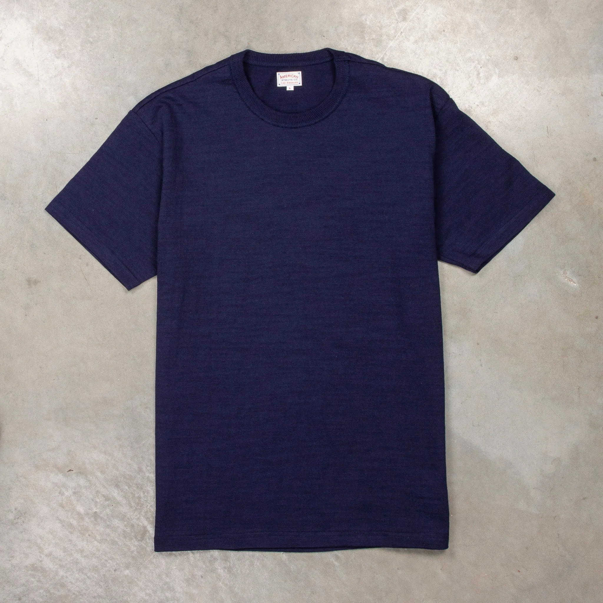 The Real McCoy's Athletic Loopwheel T-Shirt Navy sold by Frans Boone product image thumbnail 2
