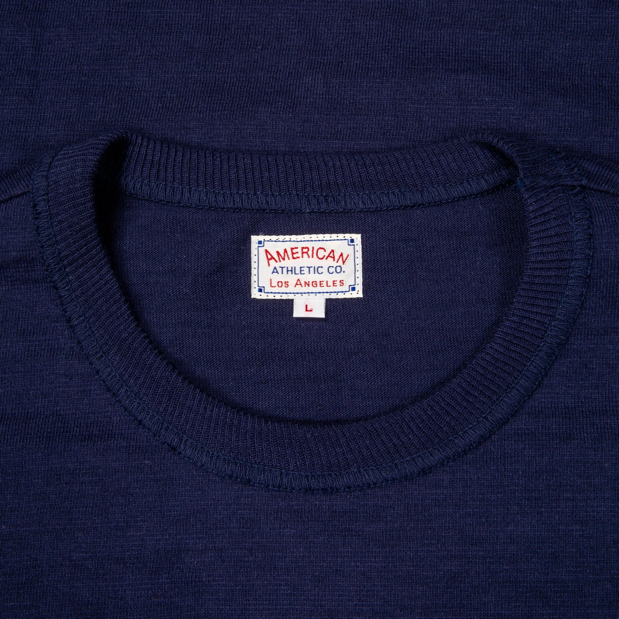 The Real McCoy's Athletic Loopwheel T-Shirt Navy sold by Frans Boone product image thumbnail 3