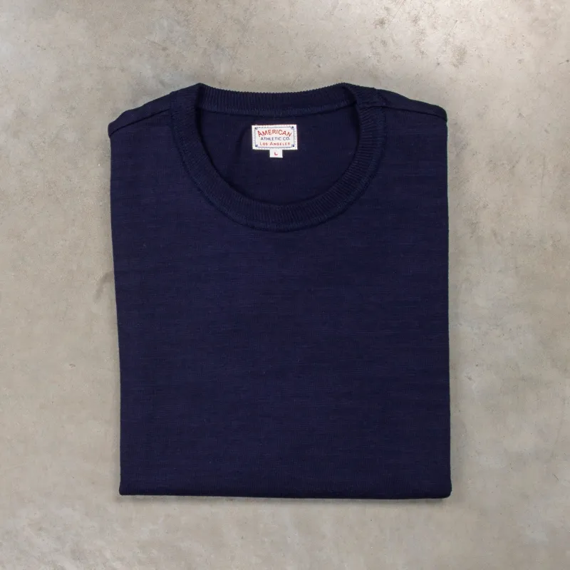 The Real McCoy's Athletic Loopwheel T-Shirt Navy made by The Real McCoy's