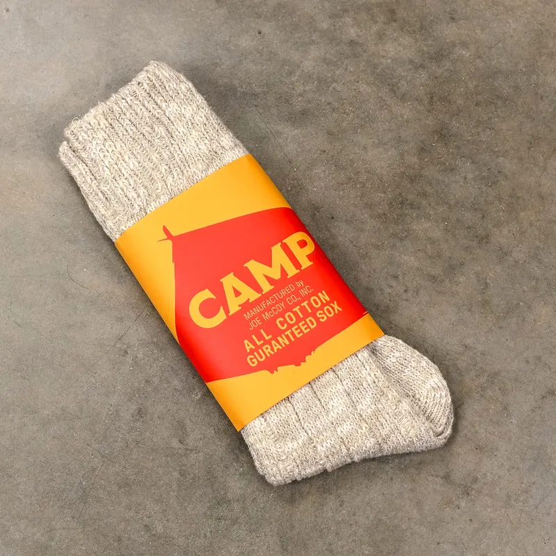 The Real McCoy's Outdoor 'Camp' Socks Snow Gray made by The Real McCoy's