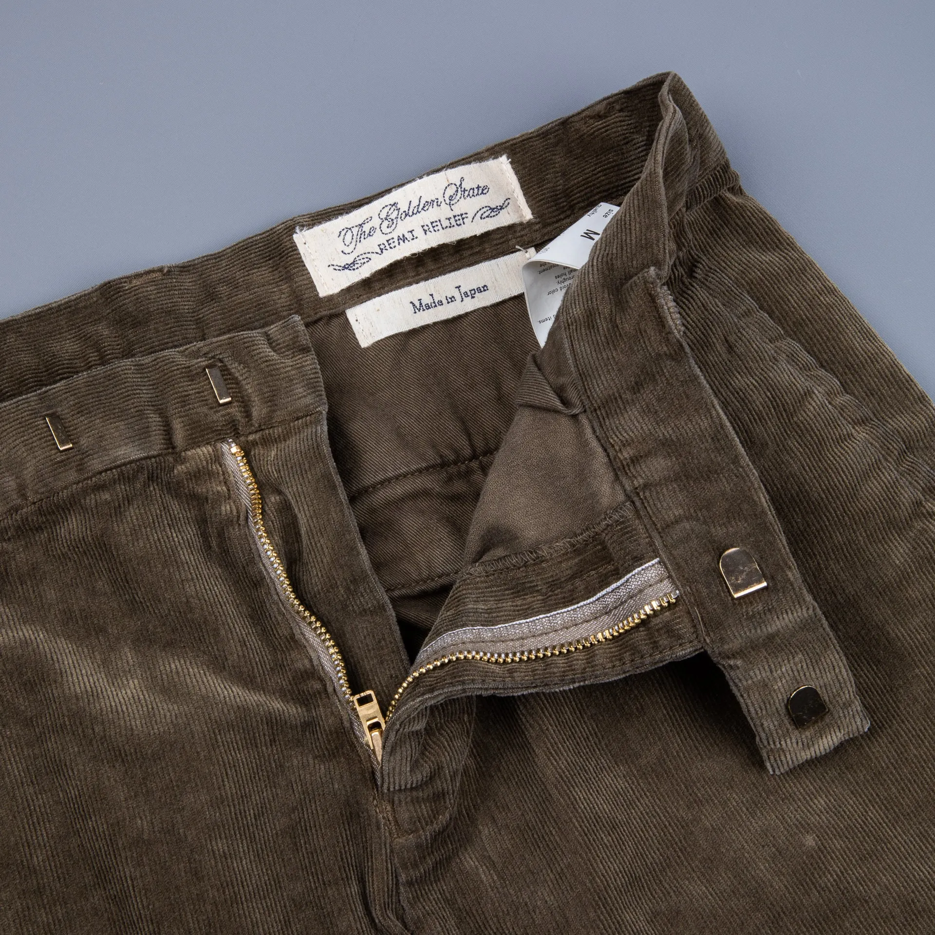 Remi Relief Corduroy stretch pants Khaki sold by Frans Boone product image thumbnail 3