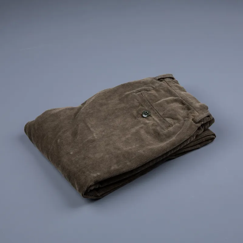 Remi Relief Corduroy stretch pants Khaki made by Remi Relief