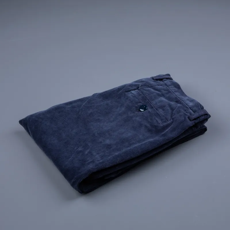 Remi Relief Corduroy stretch pants P. Navy made by Remi Relief