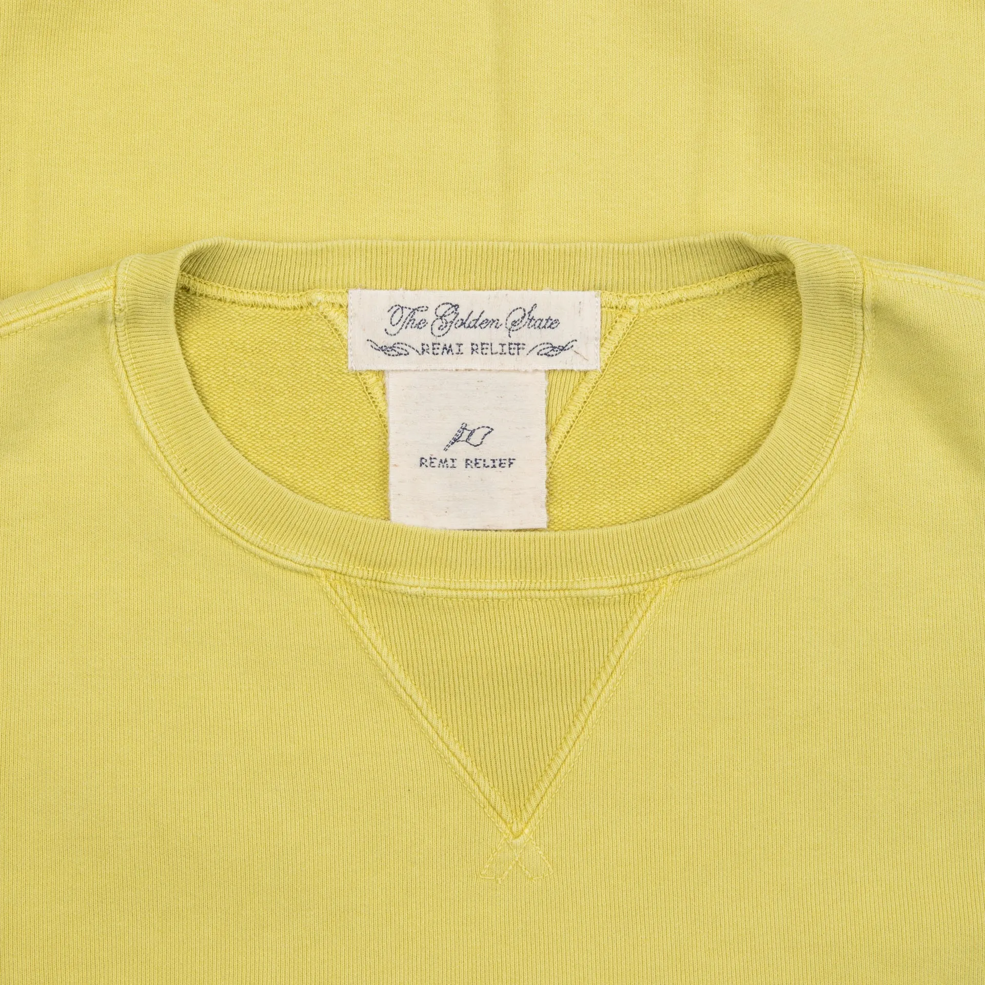 Remi Relief Special Finish Fleece Crew neck sweater yellow sold by Frans Boone product image thumbnail 3