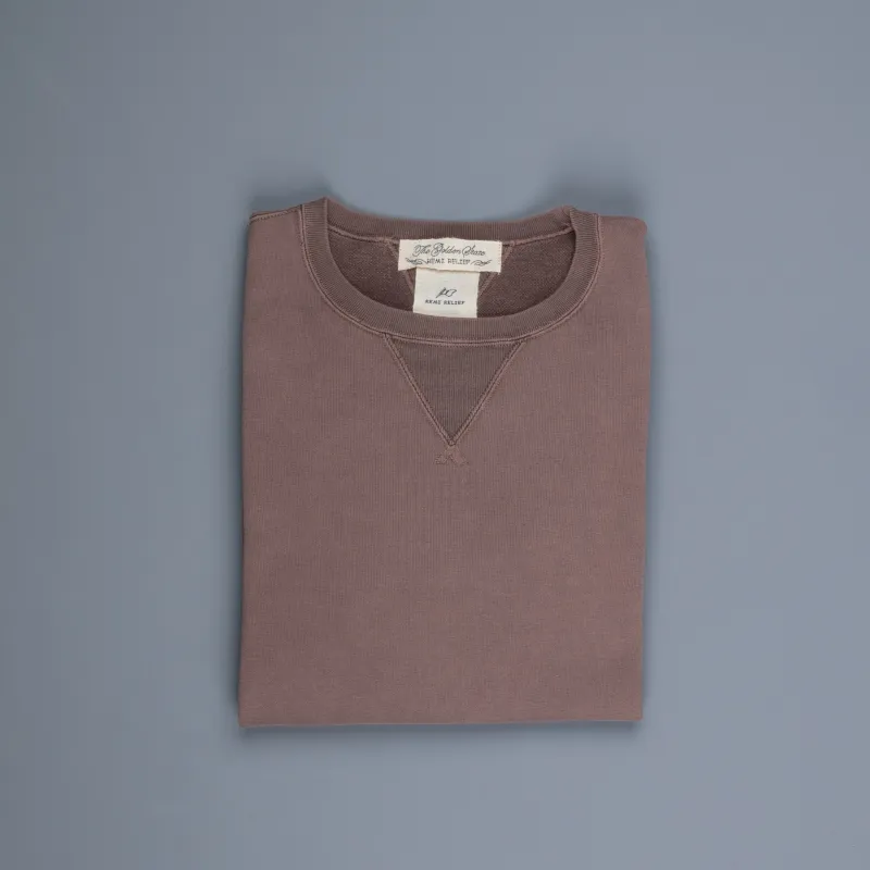 Remi Relief Special Finish Fleece Crew neck sweater Brown made by Remi Relief