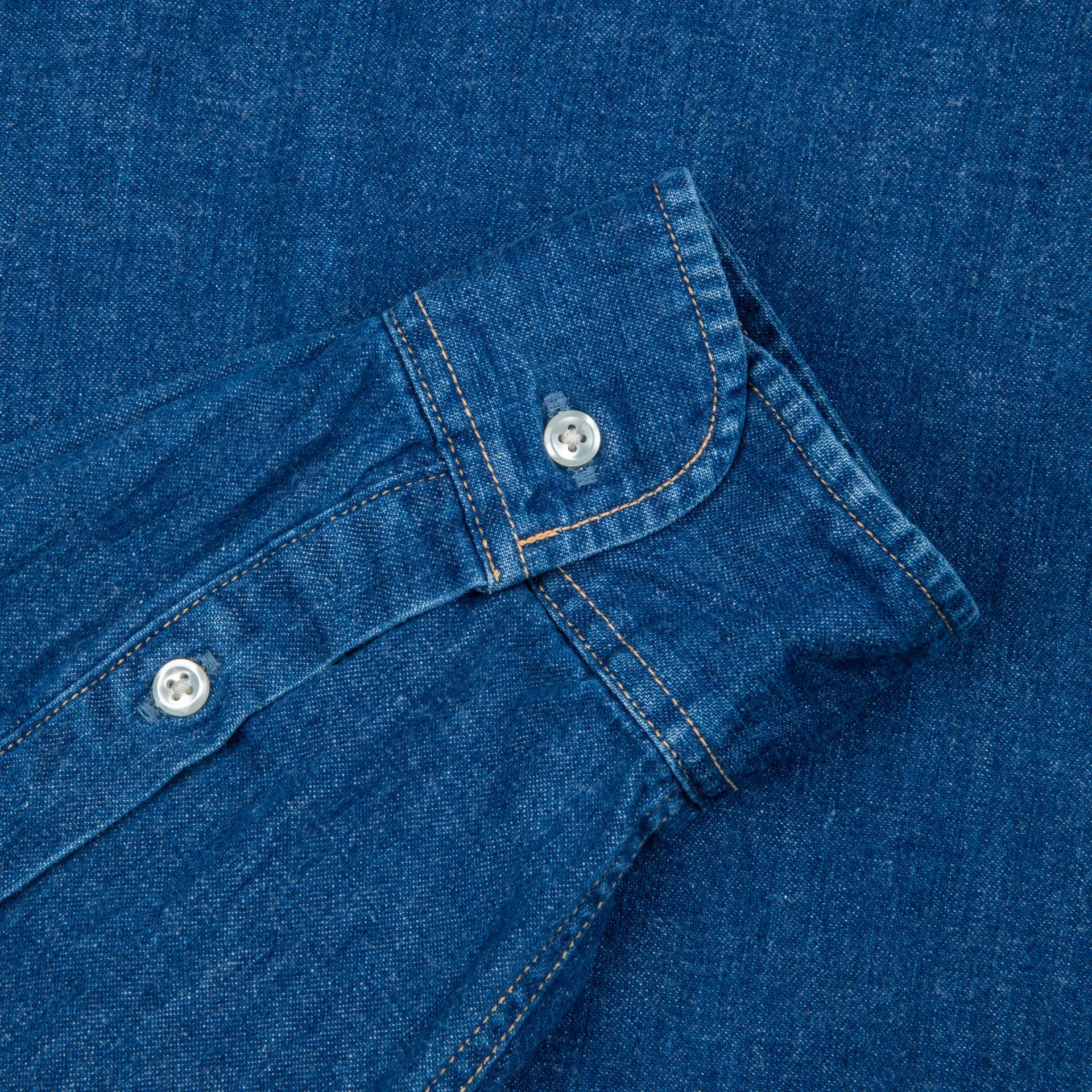 OrSlow Button Down denim shirt 2 year wash sold by Frans Boone product image thumbnail 5