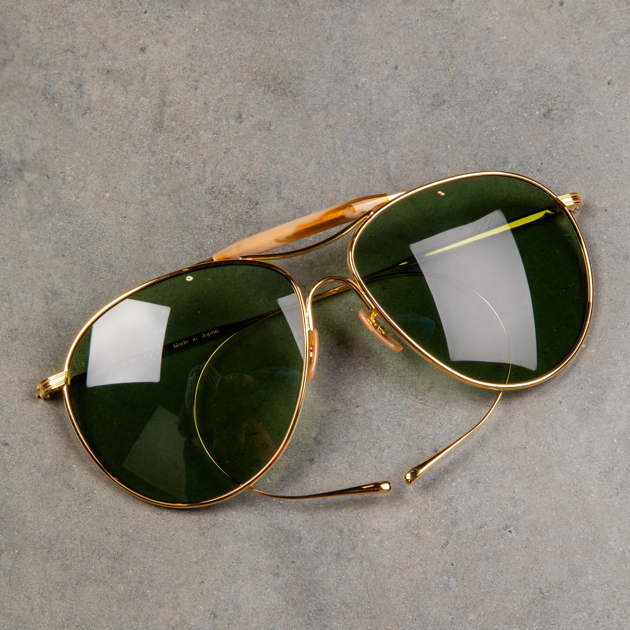 The Real McCoy's Aviator Flying Sunglasses Gold sold by Frans Boone product image thumbnail 4