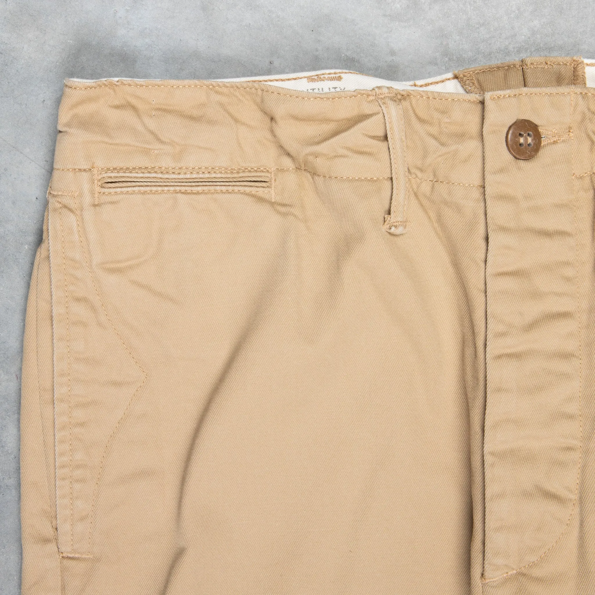 RRL Officer´s Flat Pant New Military Khaki sold by Frans Boone product image thumbnail 4