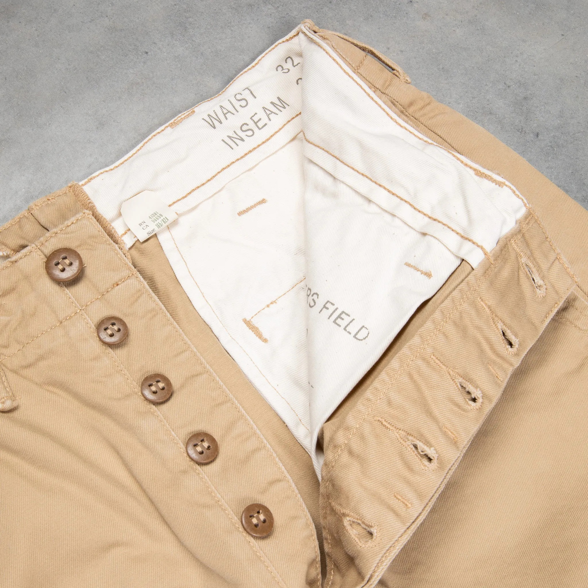 RRL Officer´s Flat Pant New Military Khaki sold by Frans Boone product image thumbnail 3
