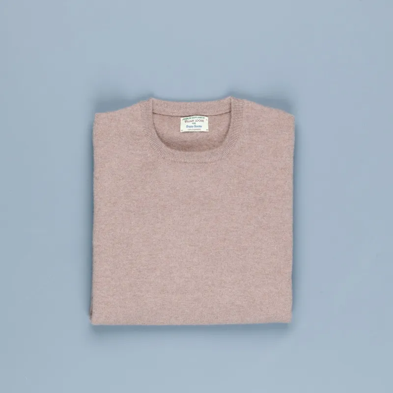 William Lockie Oxton Cashmere Crew Neck Dormouse made by Frans Boone