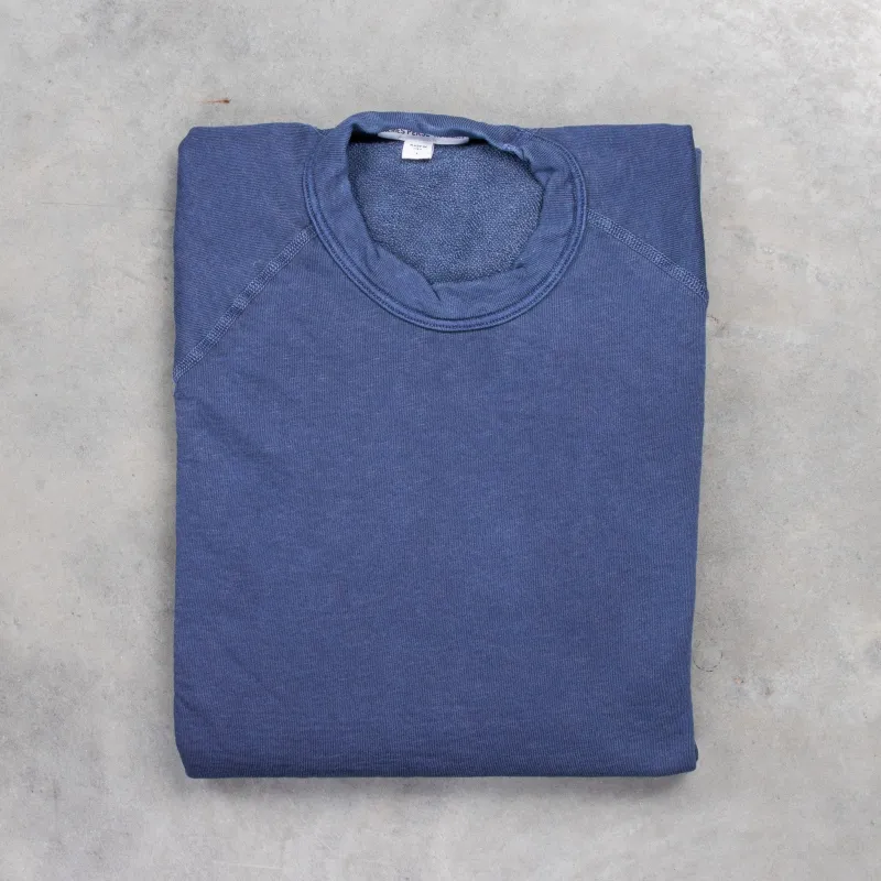 James Perse Vintage Fleece Raglan Sweat Sea Captain made by James Perse