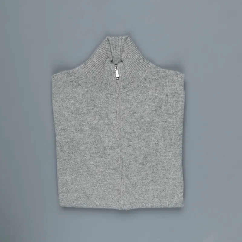 Drumohr Full Zip Cashmere Grigio Medio made by Drumohr