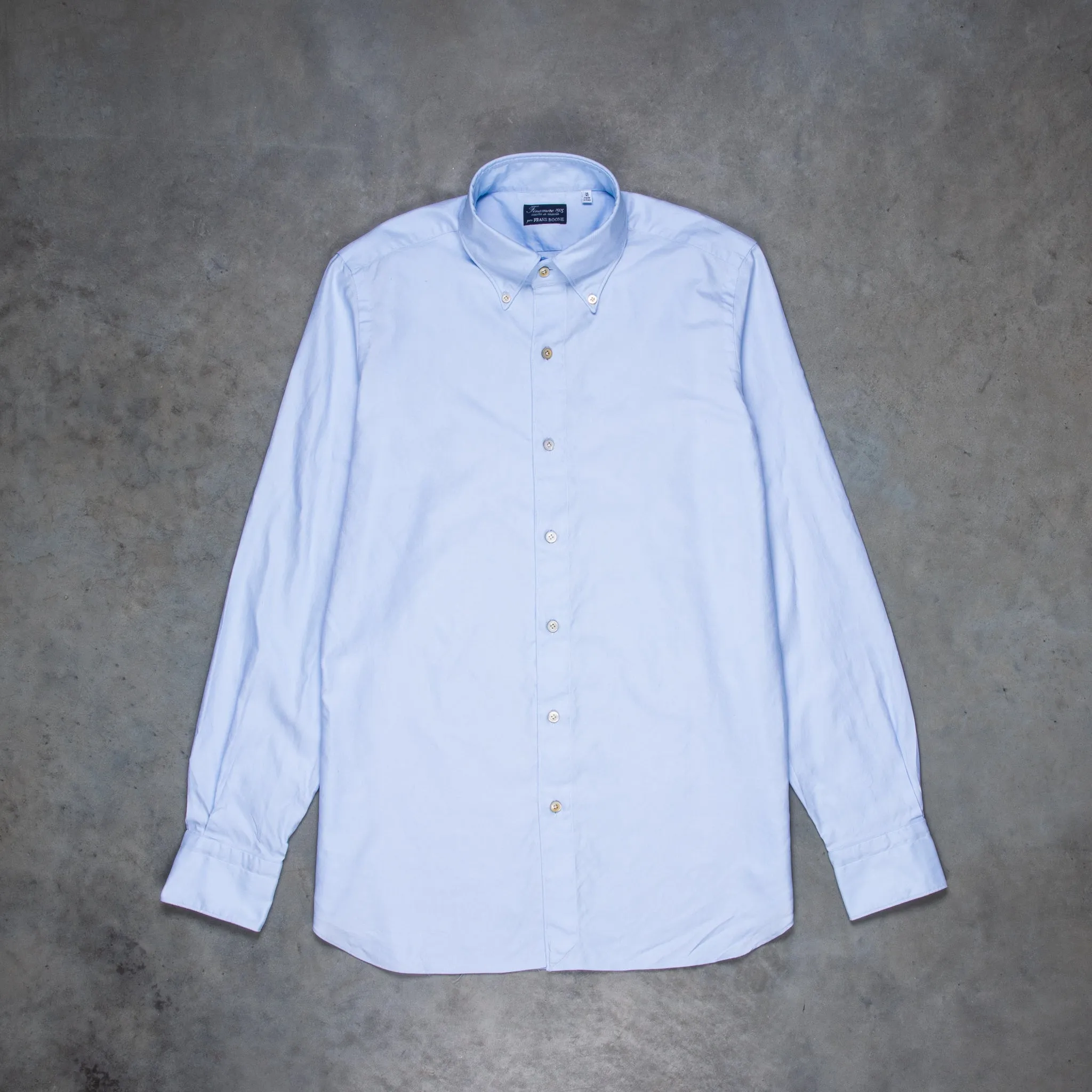 Finamore Gaeta Shirt Lucio Collar washed oxford celeste sold by Frans Boone product image thumbnail 2