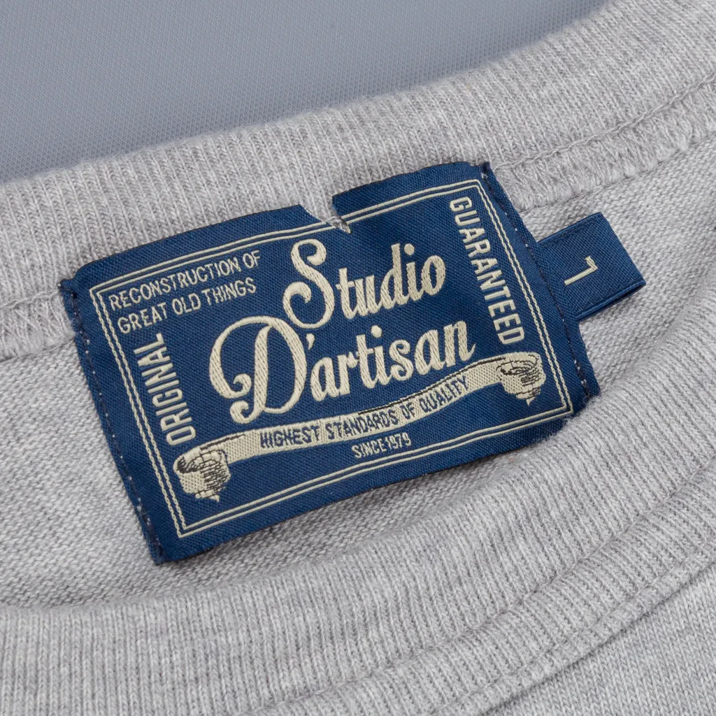 Studio D'Artisan 9938 Suvin Gold Loopwheel LS Tee Grey sold by Frans Boone product image thumbnail 4