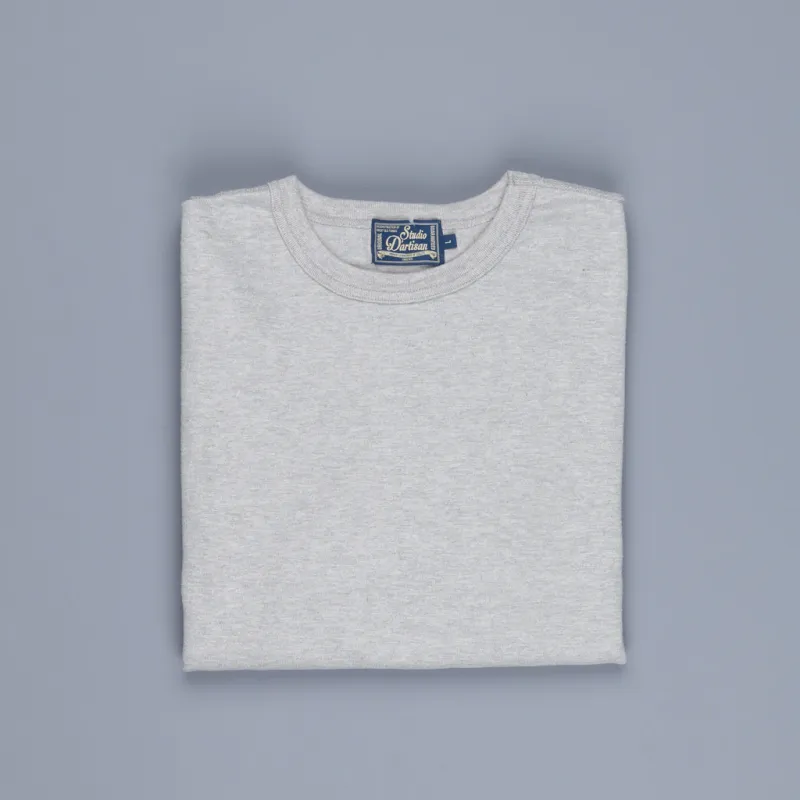 Studio D'Artisan 9938 Suvin Gold Loopwheel LS Tee Grey made by Studio D'Artisan