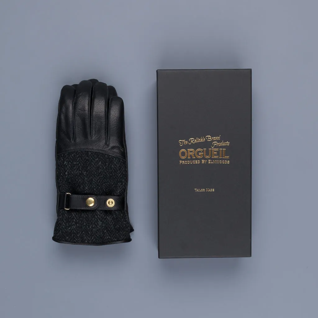 Orgueil Long Leather Gloves OR-7107 Black sold by Frans Boone