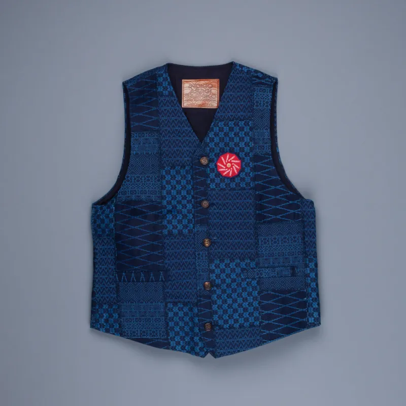 Studio D'Artisan 40th Anniversary Sashiko Patchwork Vest made by Studio D'Artisan