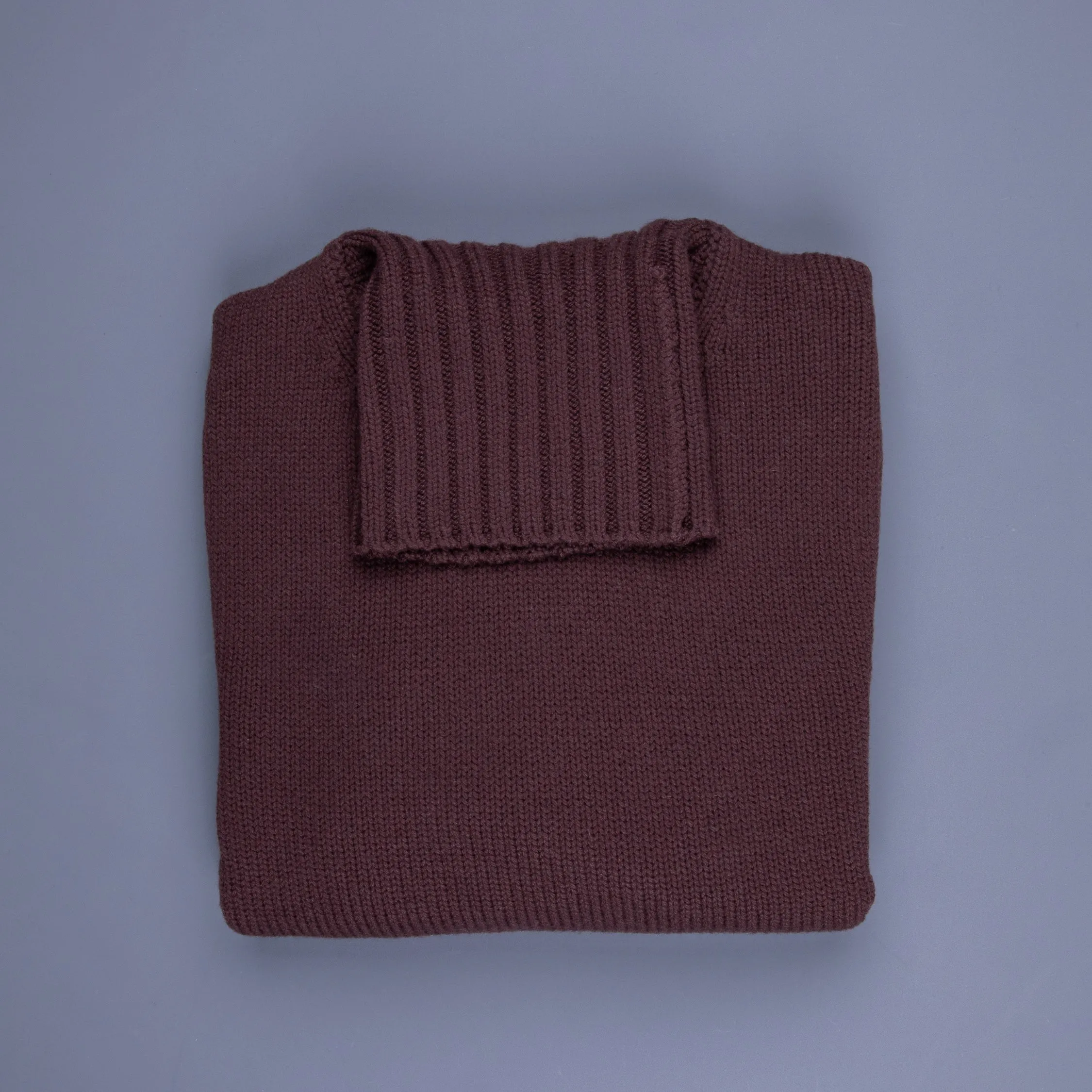 Drumohr Cashmere Tre Fili Dolcevita Marrone Castagna sold by Frans Boone