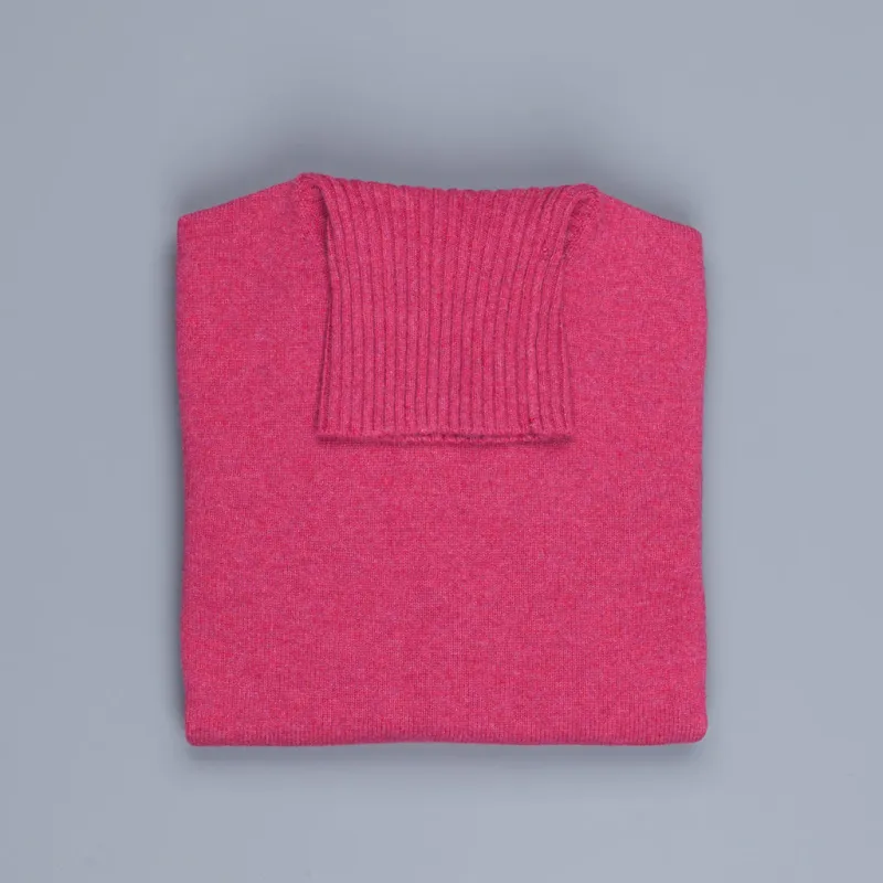 Drumohr Cashmere Dolcevita Turtleneck Amarena made by Drumohr